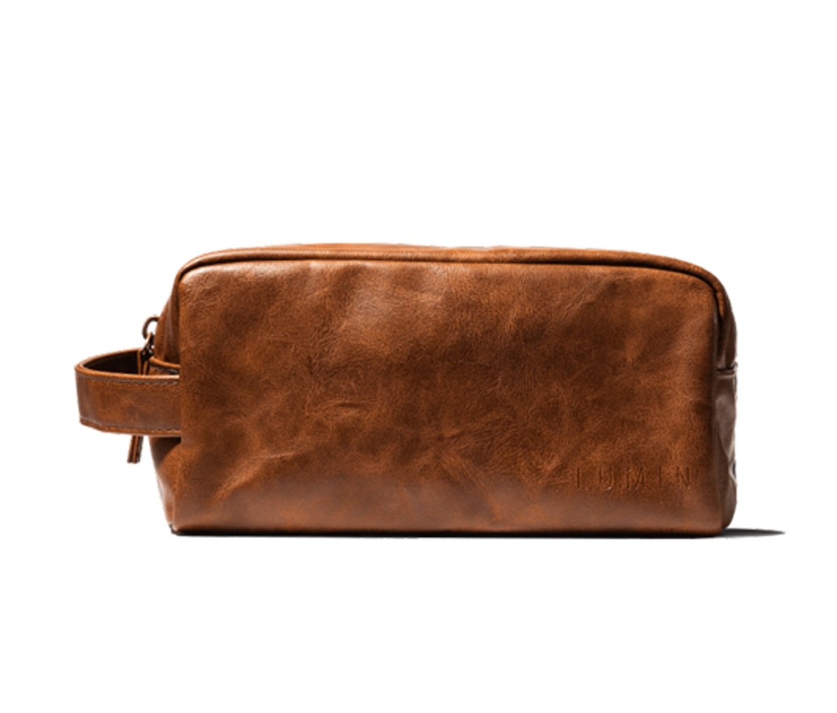 Leather Toiletry Travel Bag