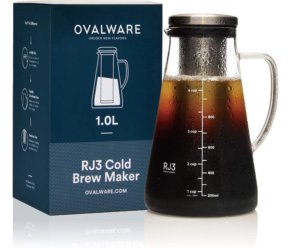 Ovalware RJ3 Cold Brew Iced Coffee Maker