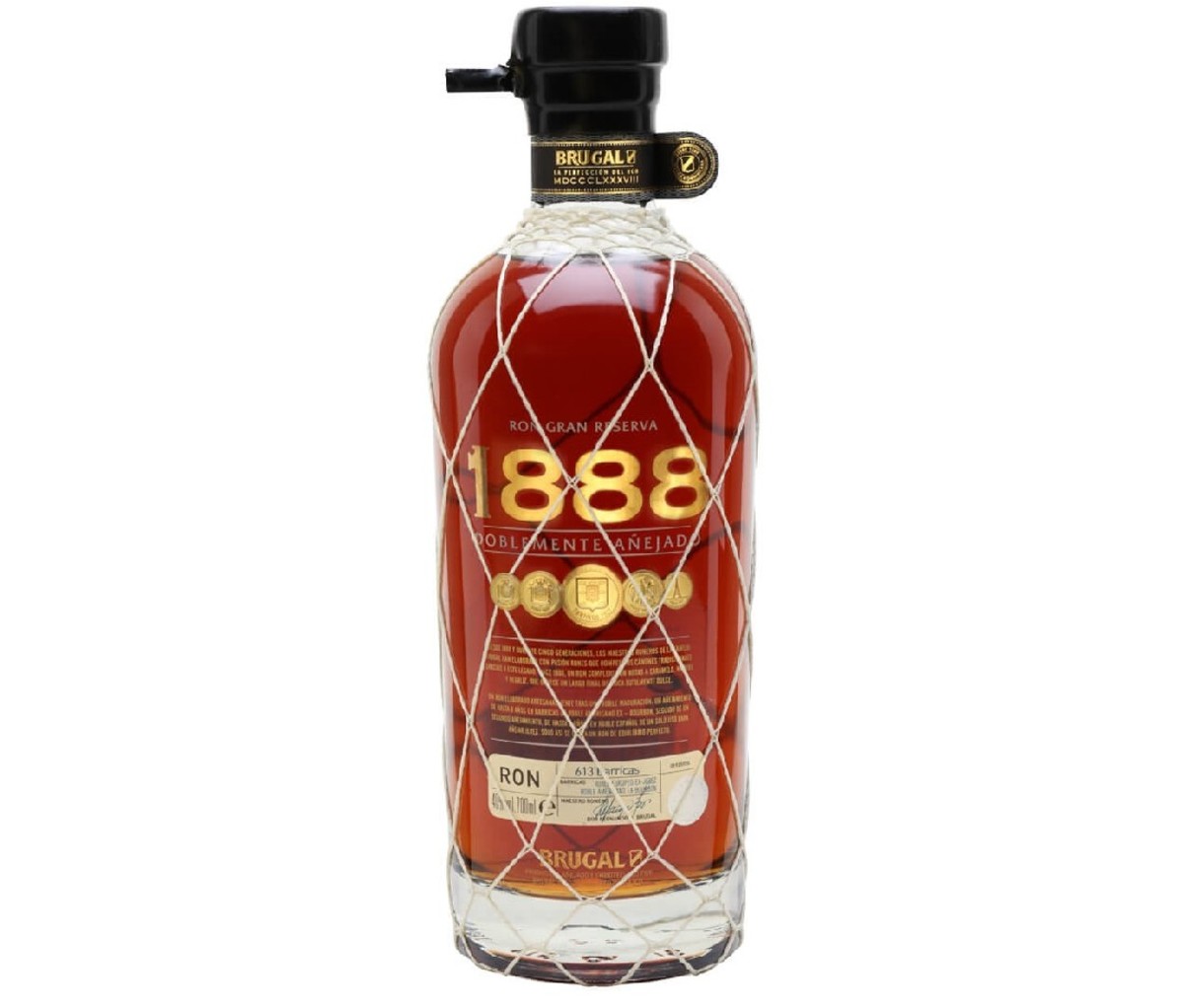 Bottle of Brugal 1888 dark rum