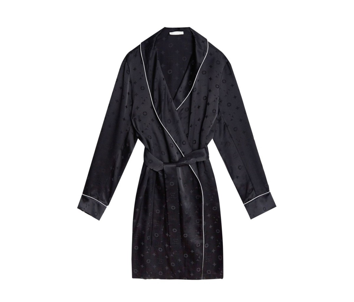 Men's Silk Jacquard Robe