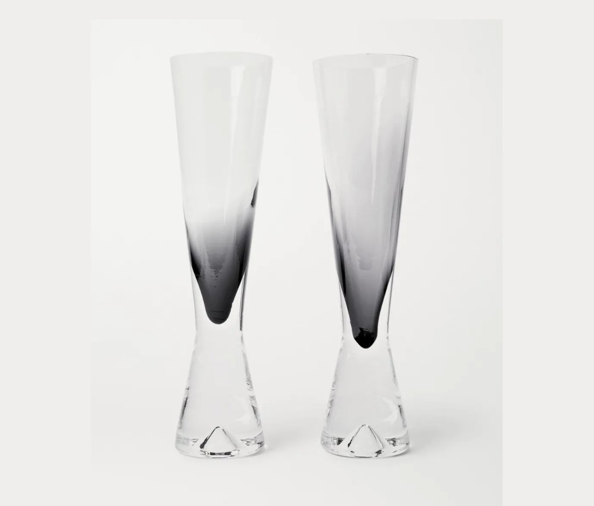 Tom Dixon Set of Two Dégradé Champagne Flutes