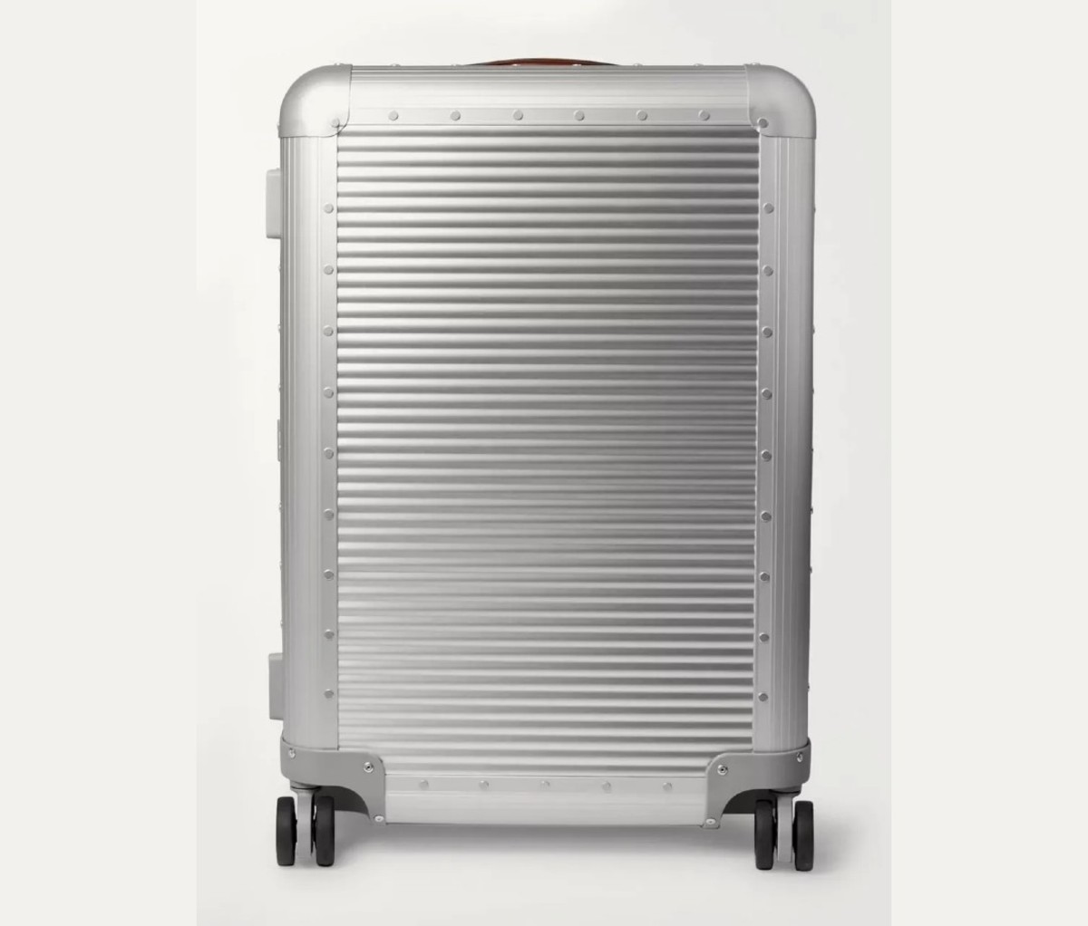 FPM Milano Spinner 68cm Leather-Trimmer Aluminum Suitcase