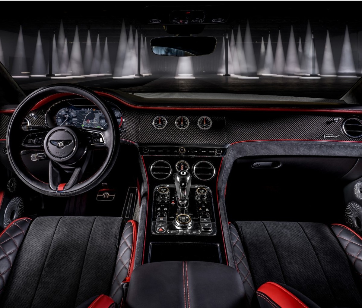 Interior of luxury car