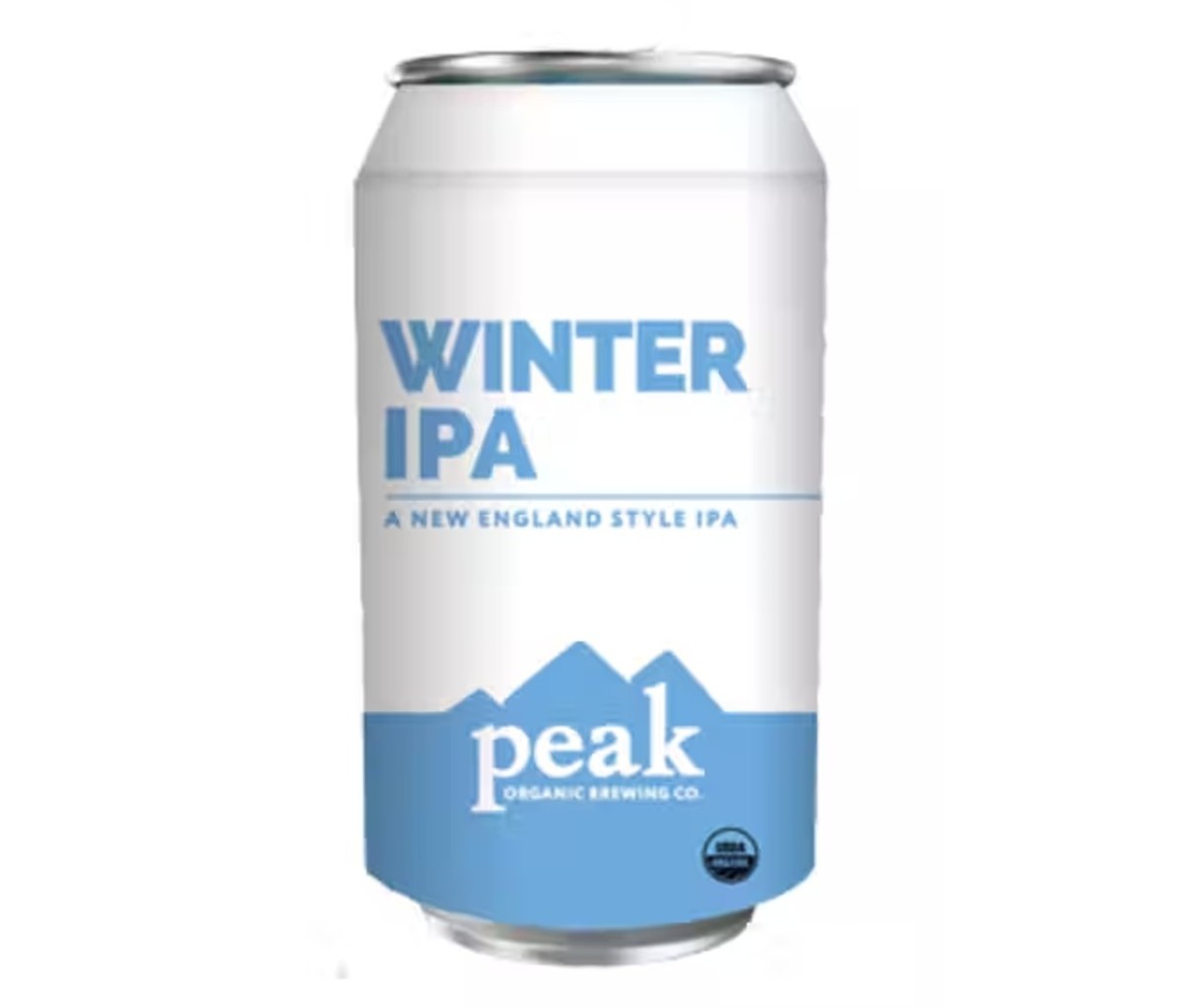 A can of Peak Organic Winter IPA