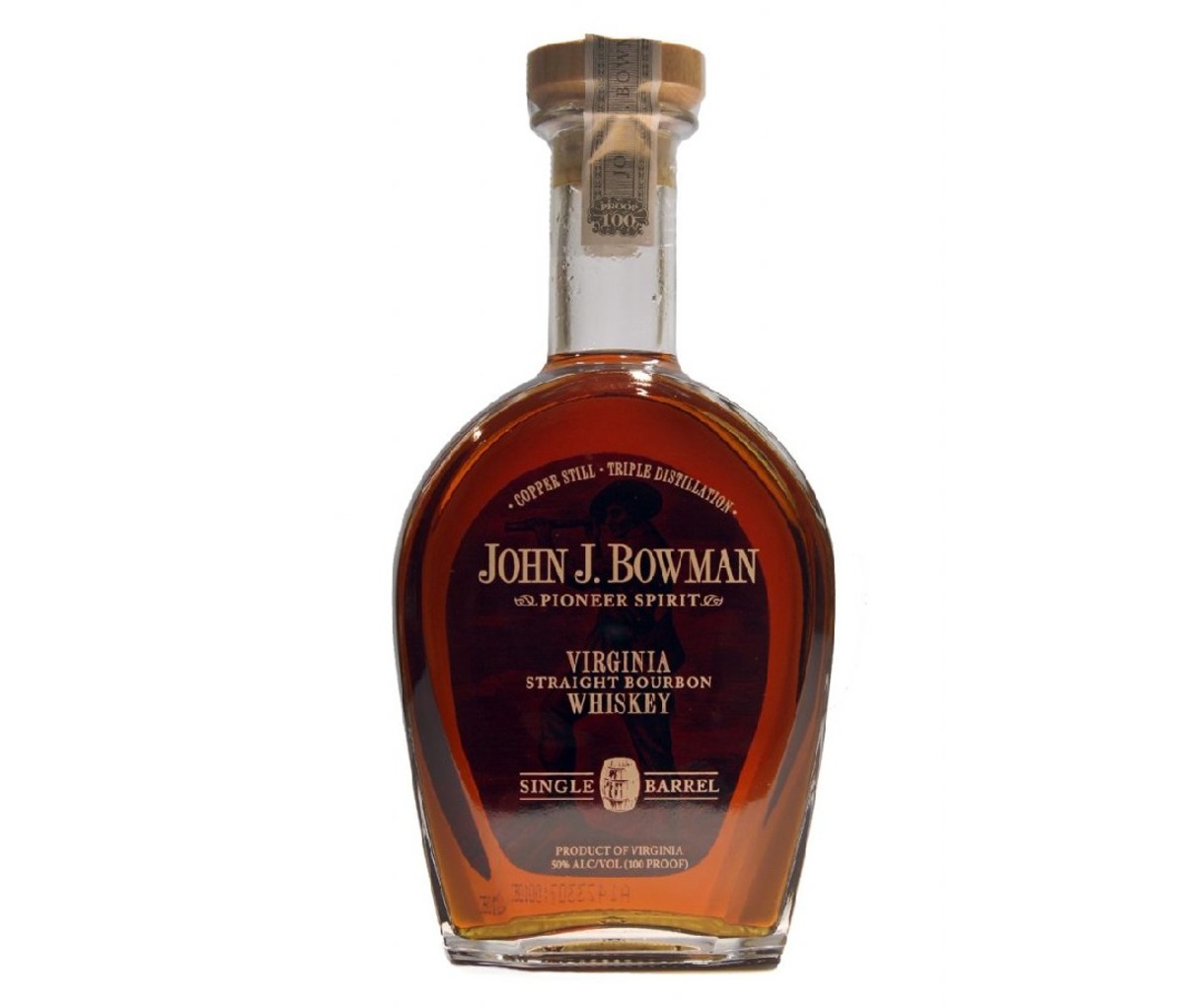 Bottle of John J. Bowman Single Barrel Bourbon
