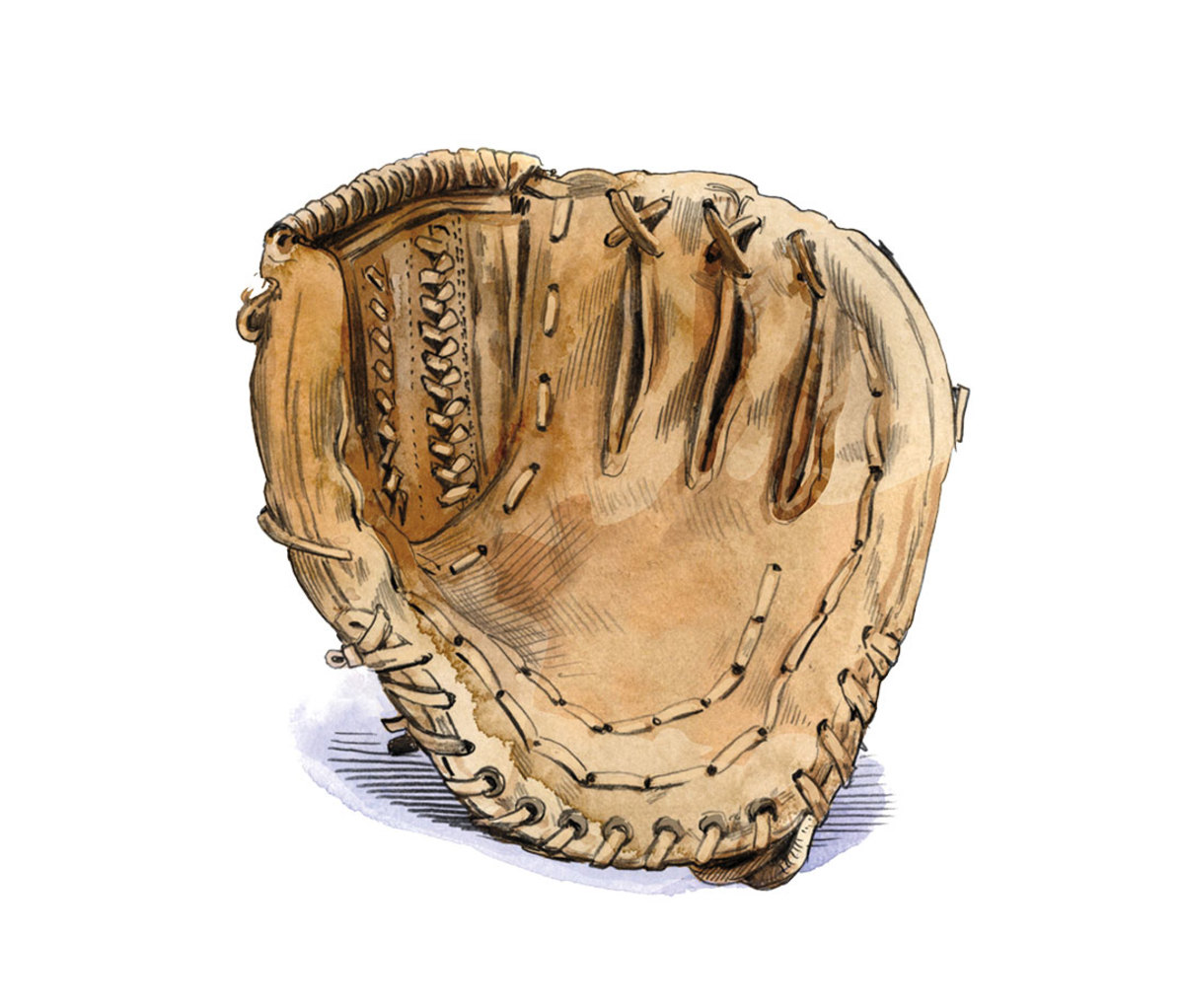 Illustration of baseball glove