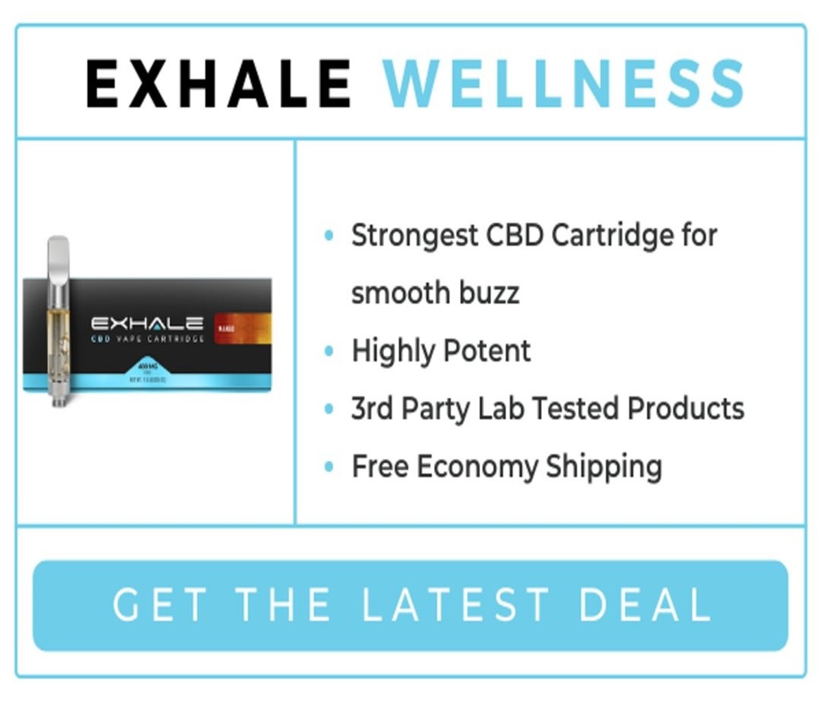 Exhale Wellness: Overall Best CBD Cartridge, Editor’s Choice