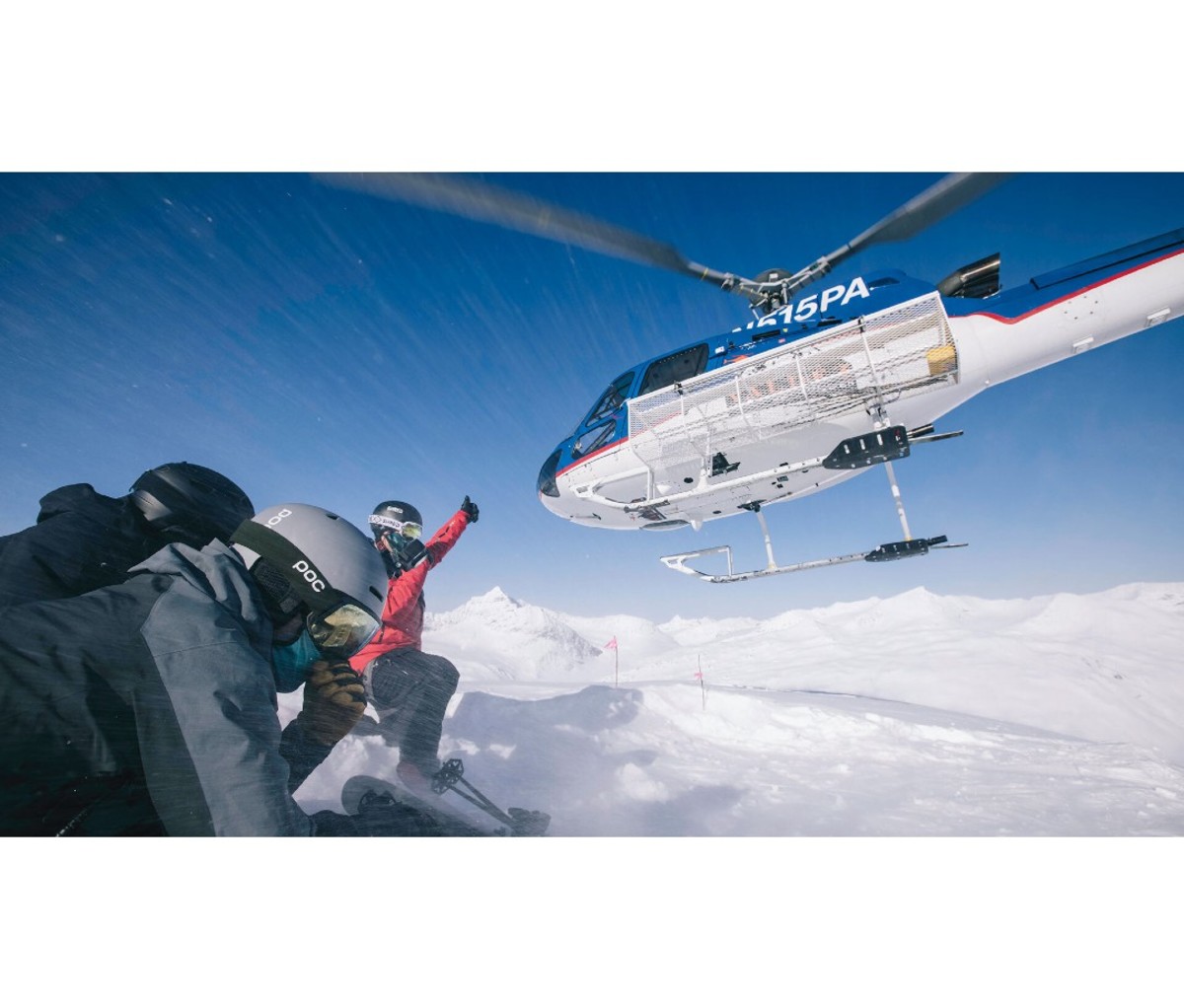 Heli-skiing