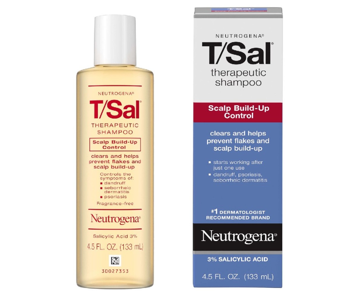 Package of Neutrogena T/Sal Salicylic acid scalp shampoo