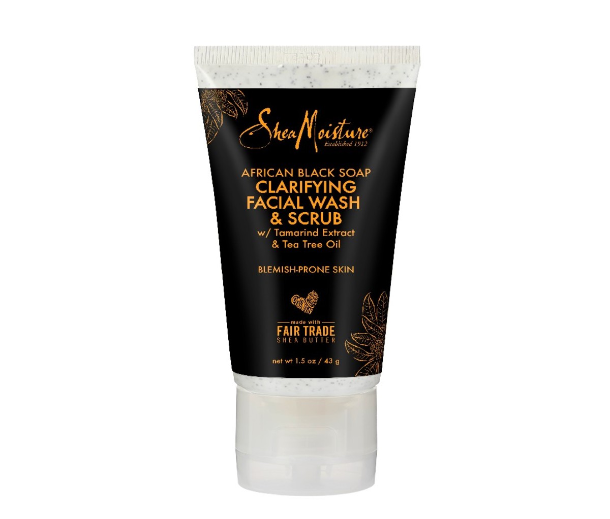 Shea Moisture Facial Scrub and Cleanser with Salicylic Acid
