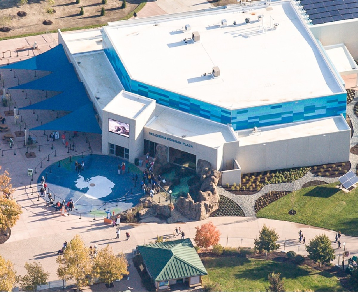 Aerial view of Kansas City Zoo, host of Party for the Planet: Kansas City, MO