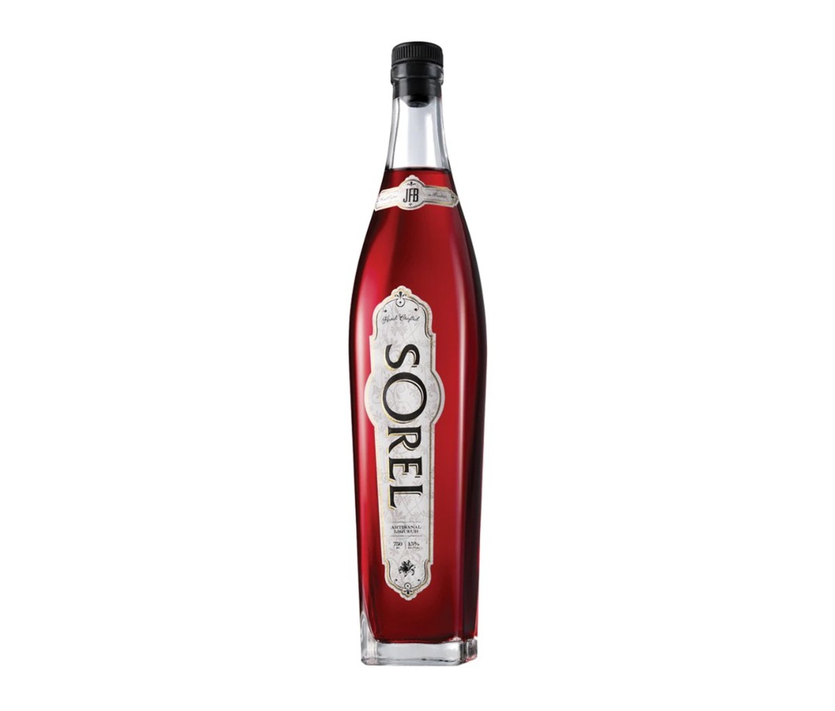 Bottle of Sorel Liqueur