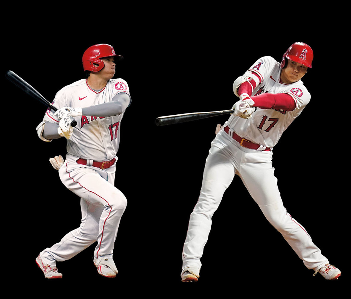 Baseball player batting