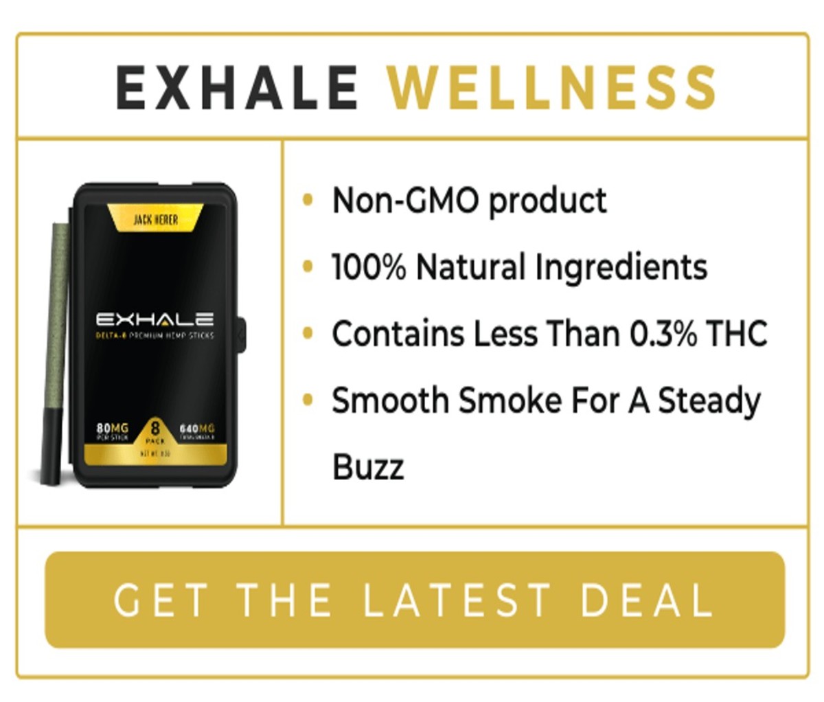 Exhale Wellness - Overall Best Delta 8 Cigarettes, Editor’s Pick