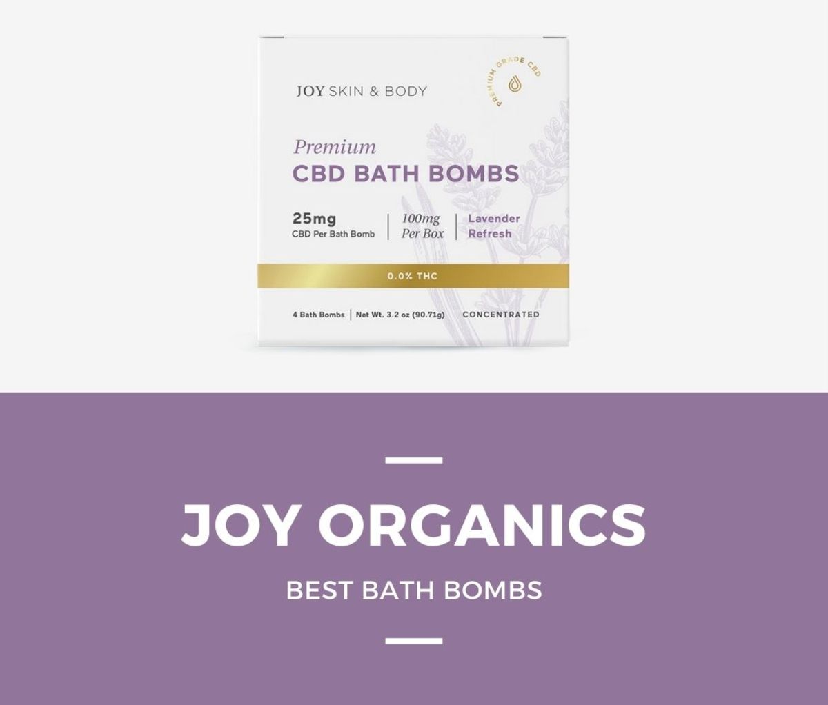 Joy Organics CBD Bath Bombs