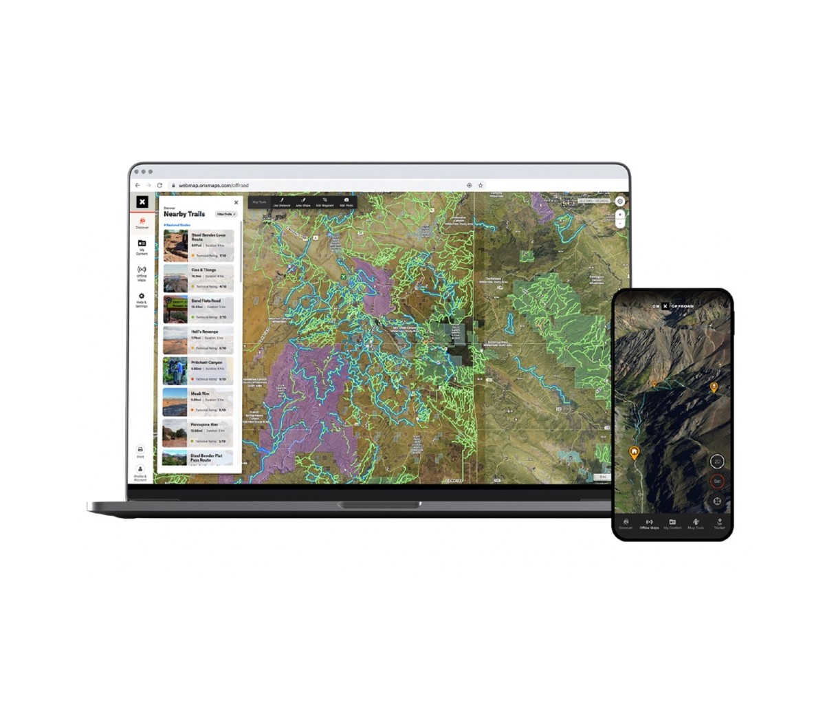 The onX map app gives you lots of great backcountry info for finding camping spots.