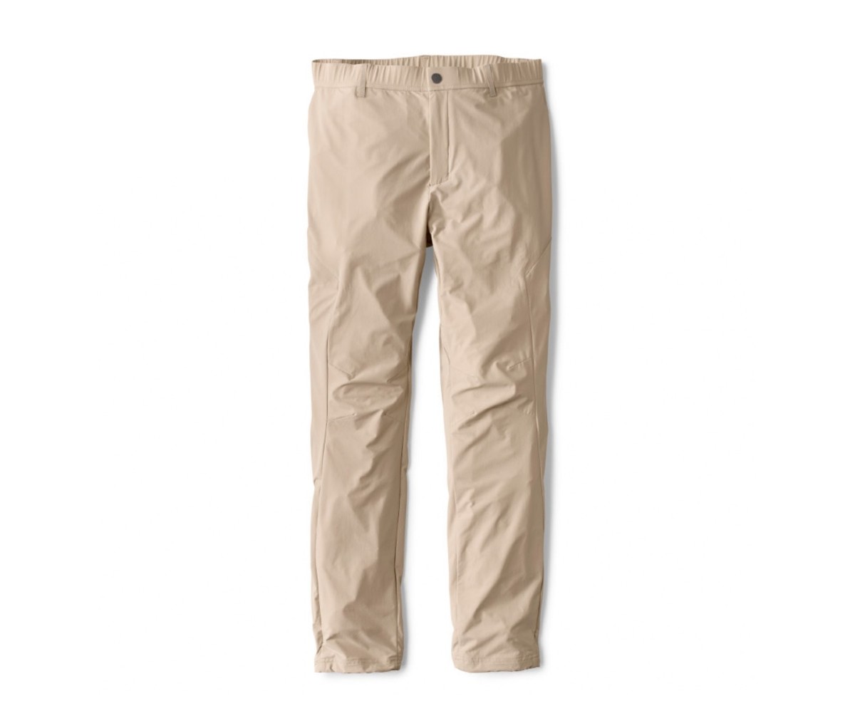 Don full-length pants with UPF protection like the Orvis Pro Sun Skiff pants to survive sunny days on the water.