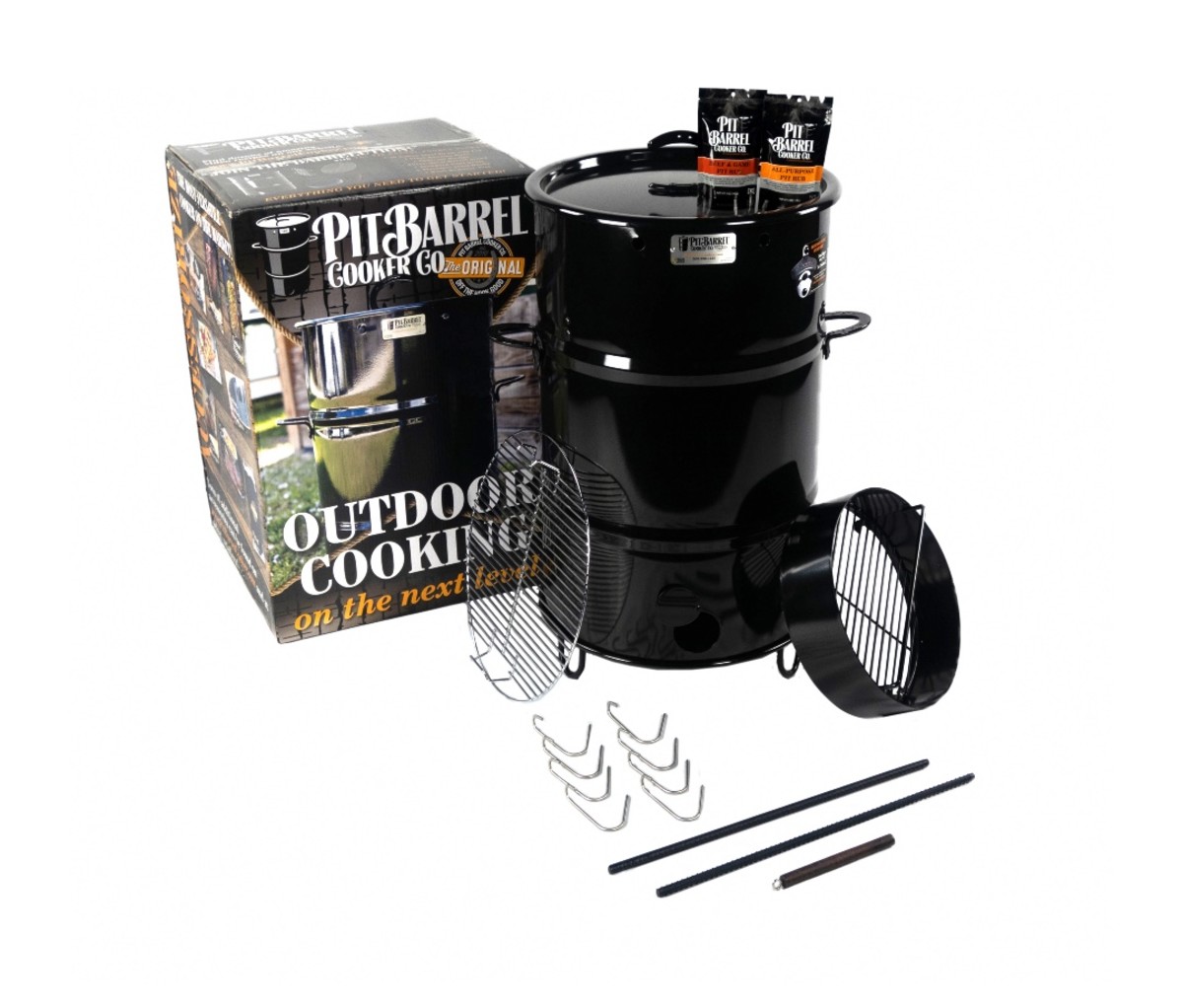 Keep your backyard smoking sessions simple with the Pit Barrel Drum Smoker.