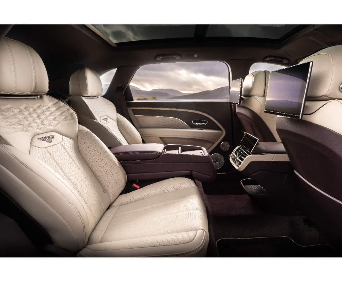Rear interior of 2023 Bentley Bentayga Extended Wheelbase