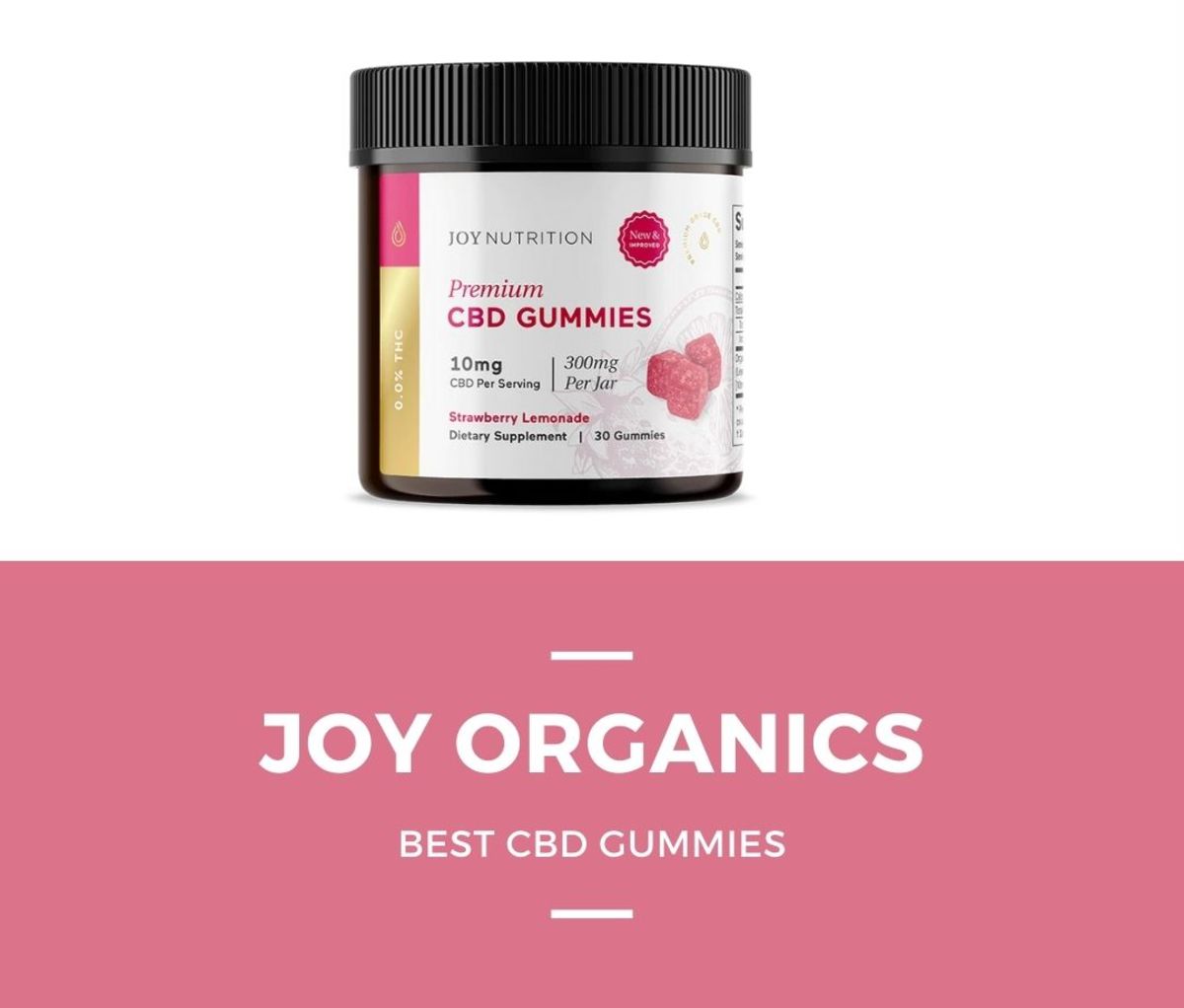9. Joy Organics – Best USDA Organic CBD Gummies