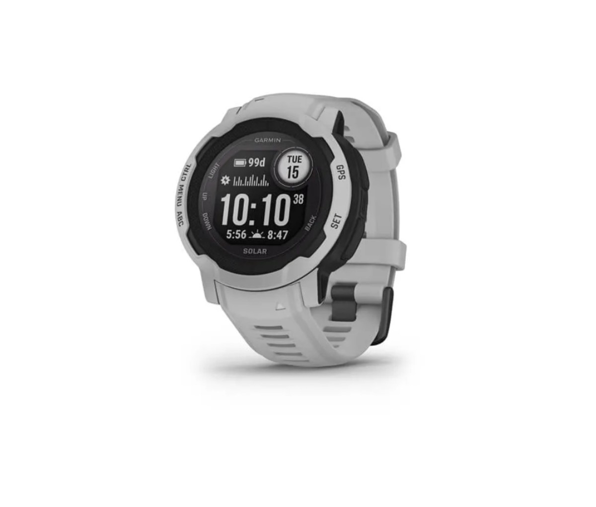 Track your progress in the woods with the Garmin Instinct 2 smartwatch.