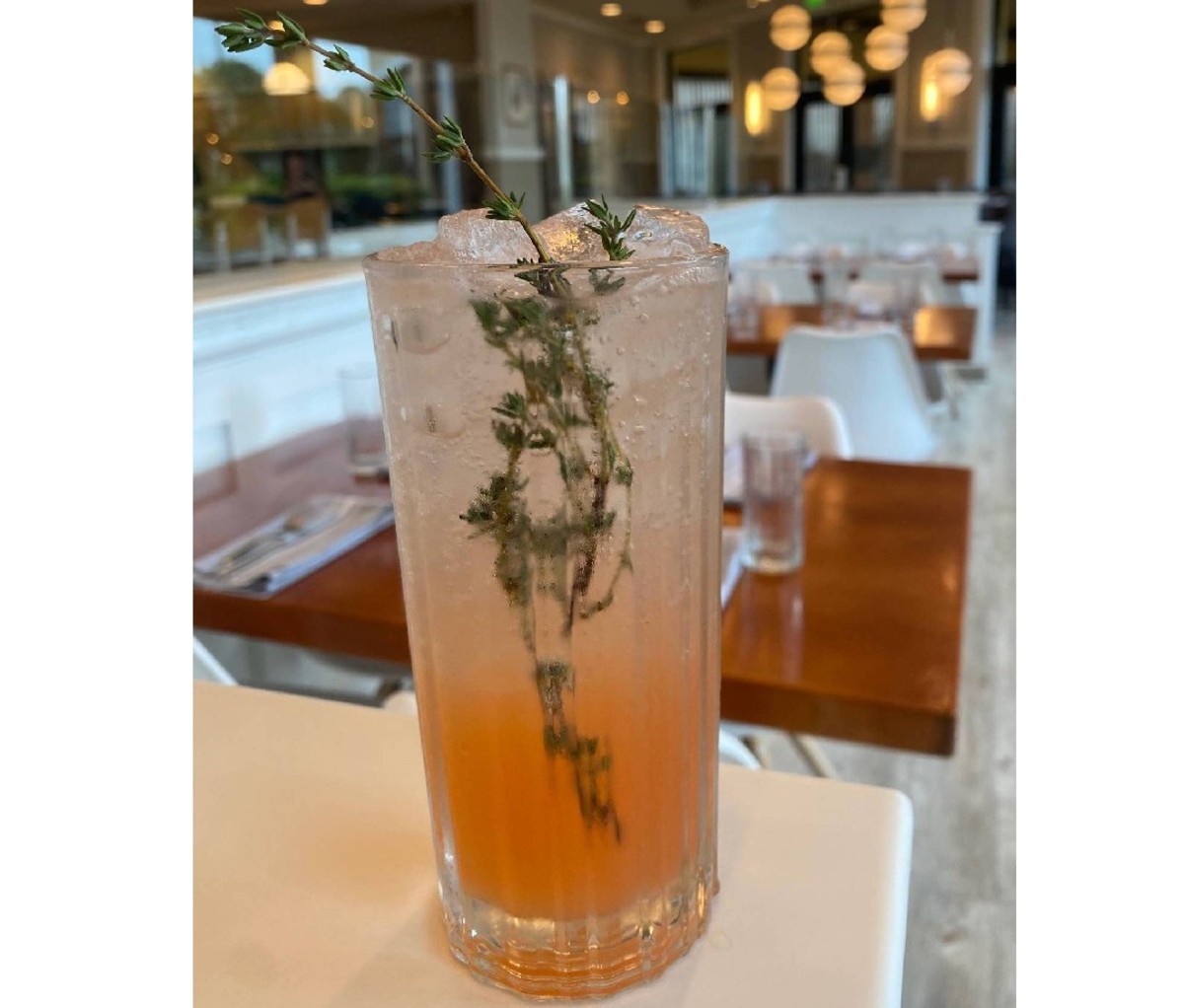 Summer Thyme cocktail on a table