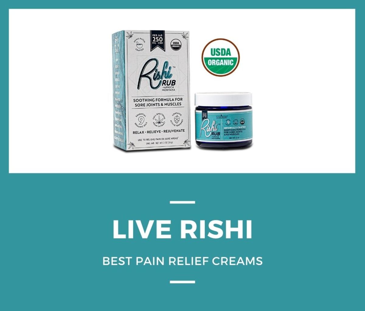 Live Rishi Rub CBD with Arnica
