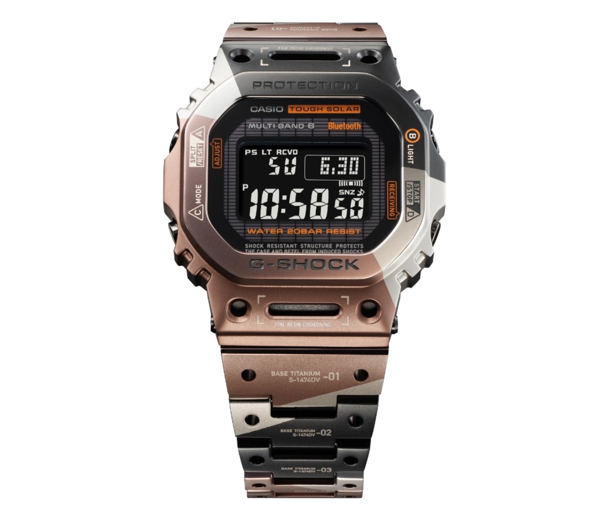 G-Shock GMW-B5000TVB watch on a white background.