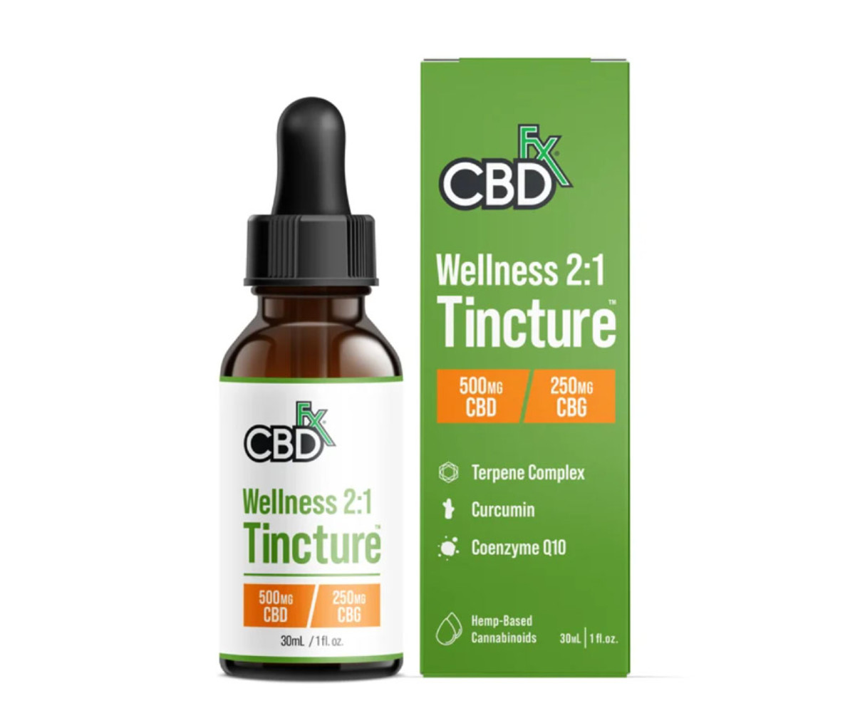 CBDfx CBD + CBG Oil Wellness Tincture