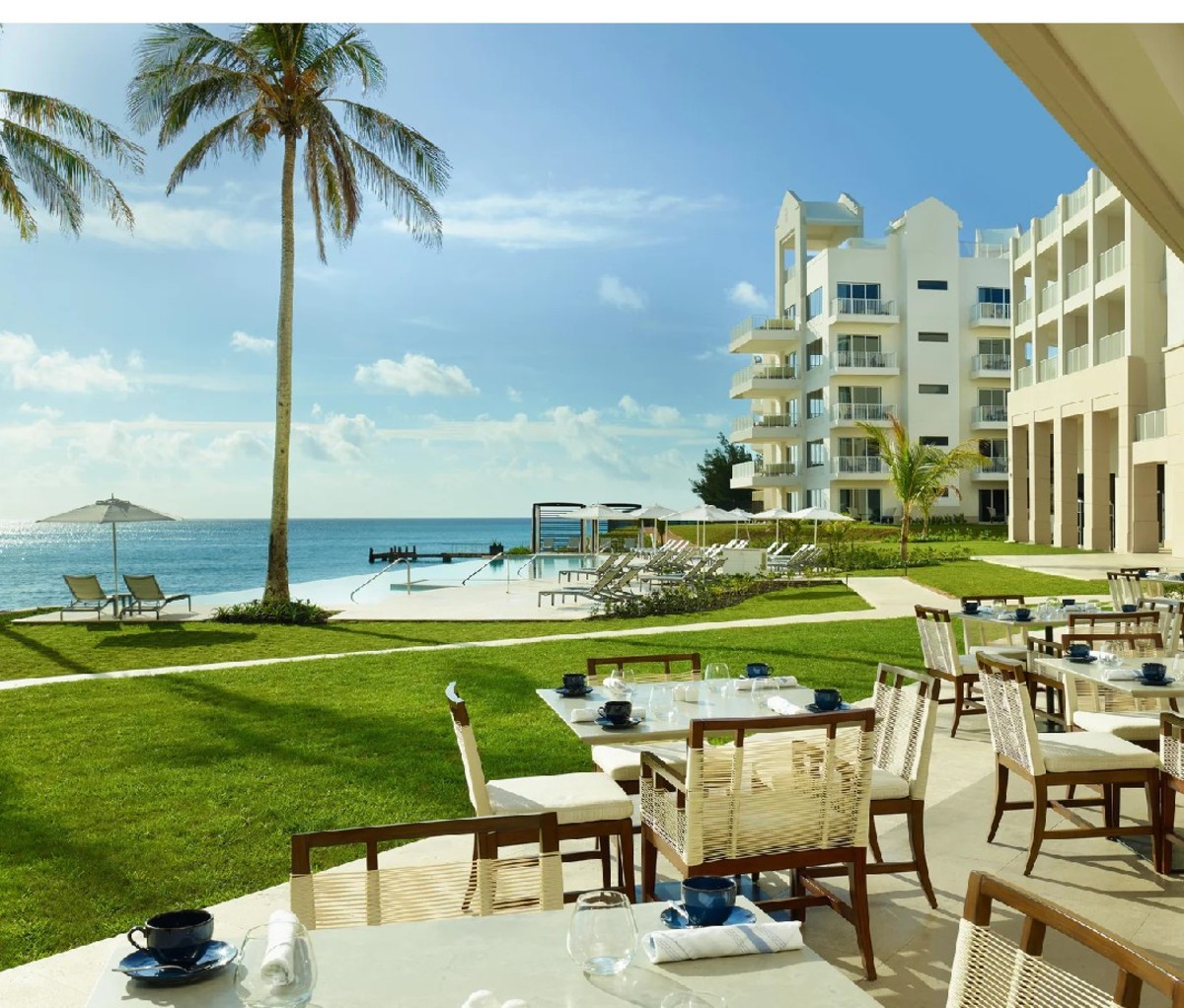 Beachside exterior at the St. Regis Bermuda resort