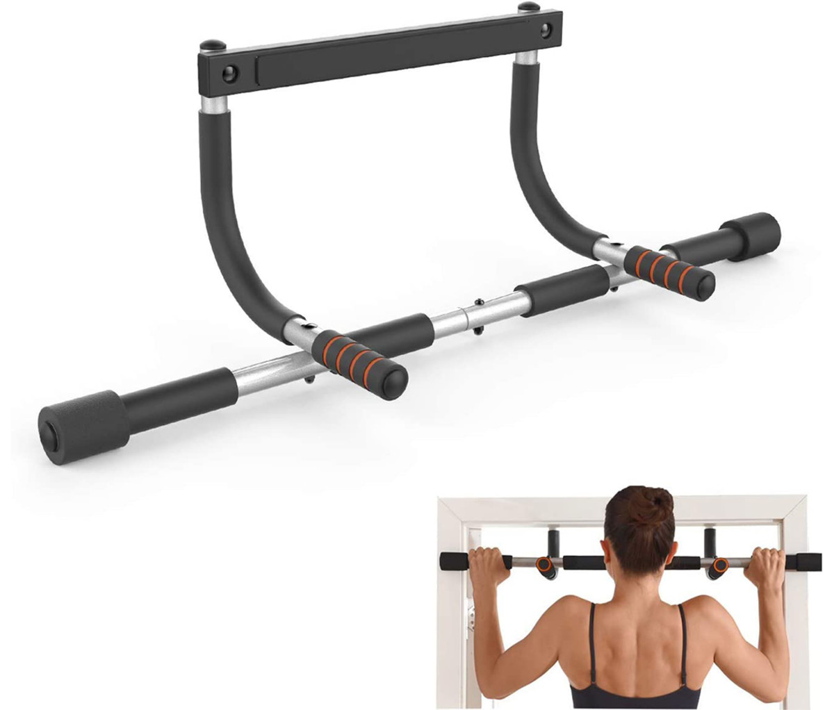 Multi-Use Pull-Up Bars Balance Door Gym Trainer-Chin Up Bar Body Training Heavy Weight Machine Accessories Sports Folding Doorway Pull Up Bars for Fitness,Workout 