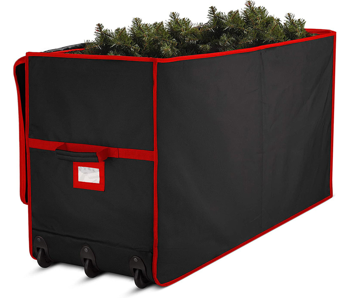 ZOBER Super Rigid Rolling Christmas Tree Storage Box