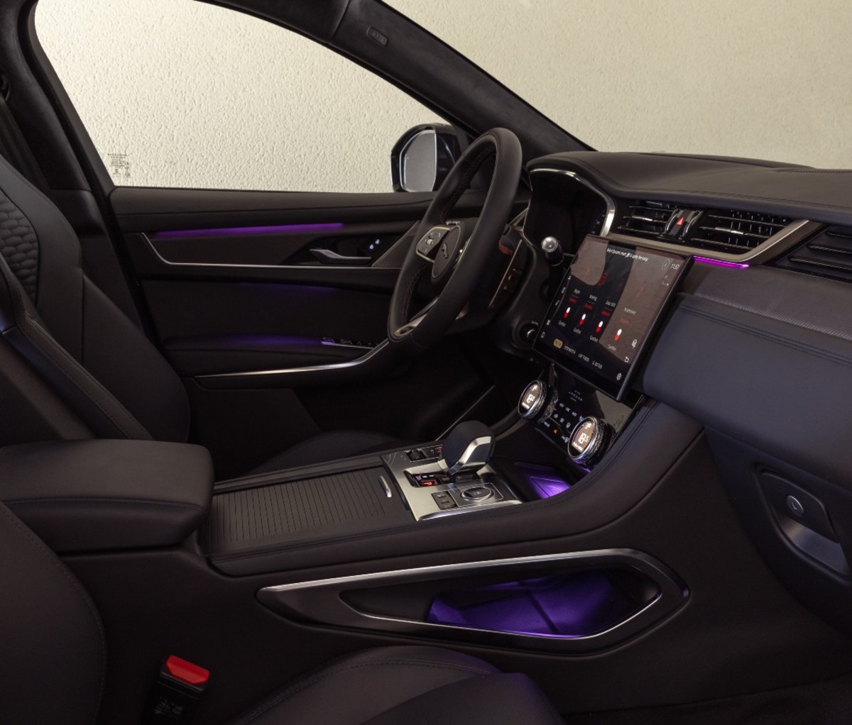Interior of luxury SUV