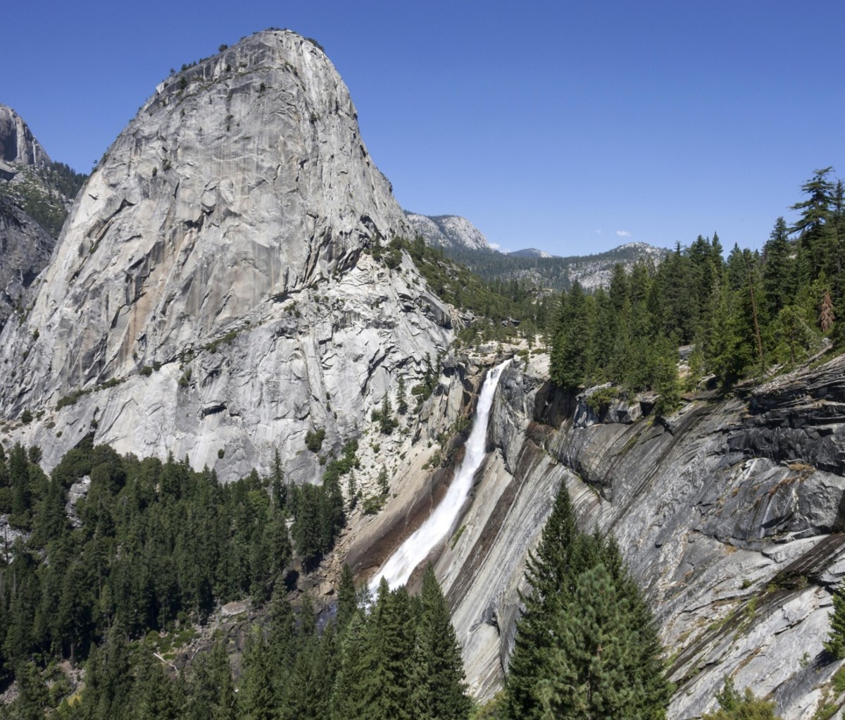 View from the John Muir Trail in California