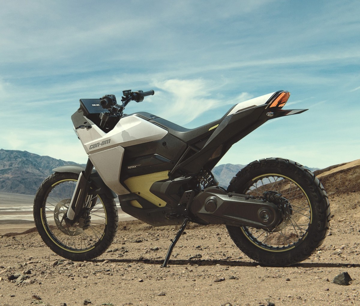 Can-Am revealed the Origin, an EV enduro motorcycle.