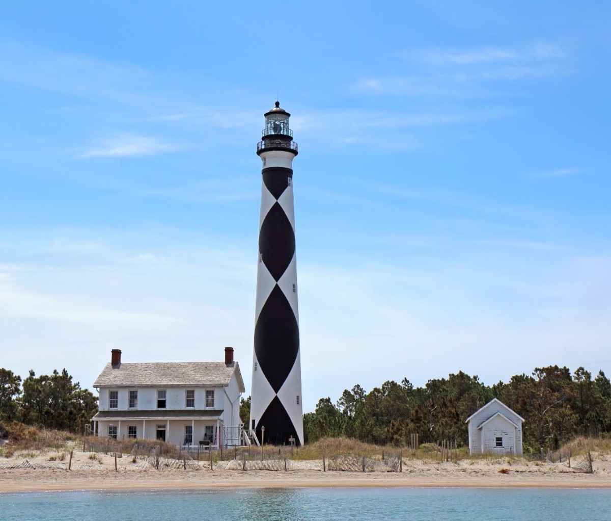 Cape Lookout Lighthouse on the Southern Outer Banks or Crystal Coast of North Carolina