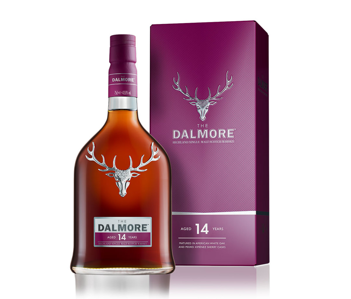 Bottle and box of The Dalmore 14