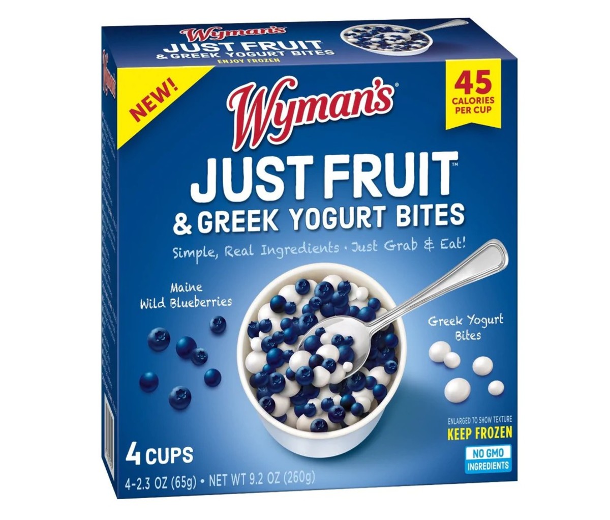 Wyman’s Just Fruit & Greek Yogurt Bites Wild Blueberries