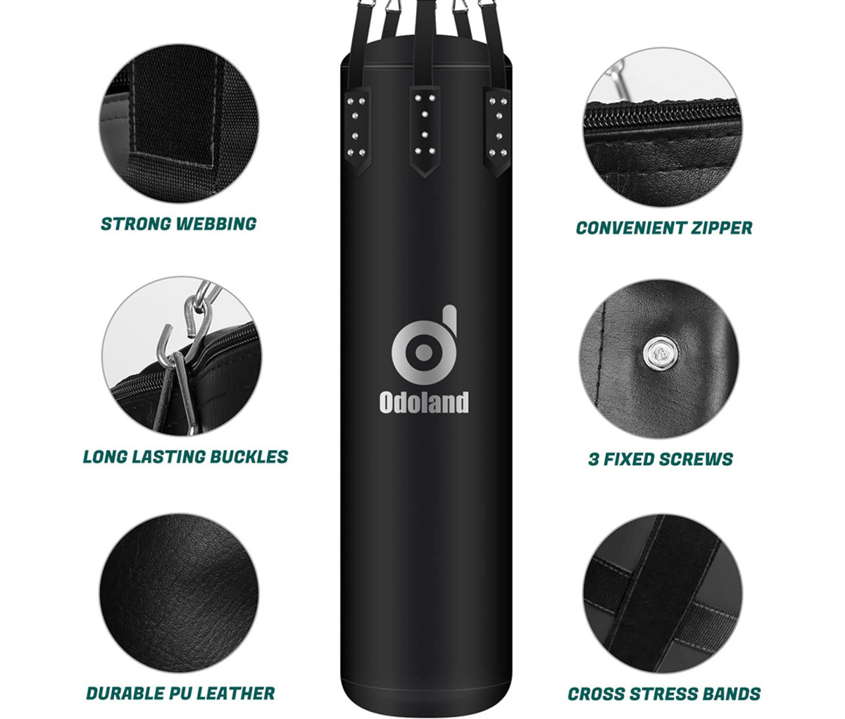 Odoland 6-In-1 Punching Bag Unfilled Set