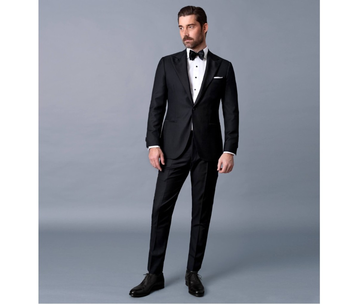 getting fitted for tux