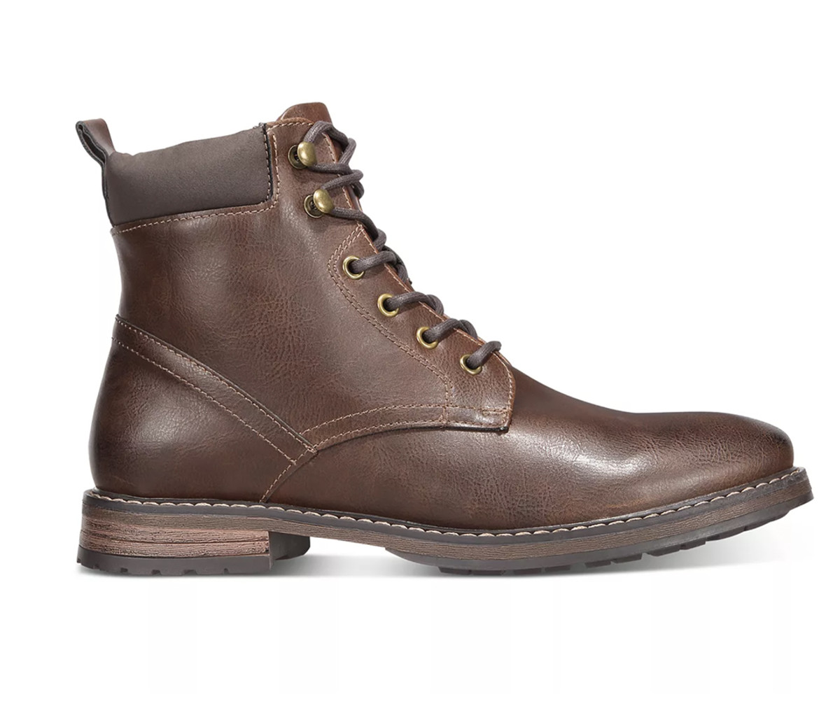 Club Room Lace-Up Boots