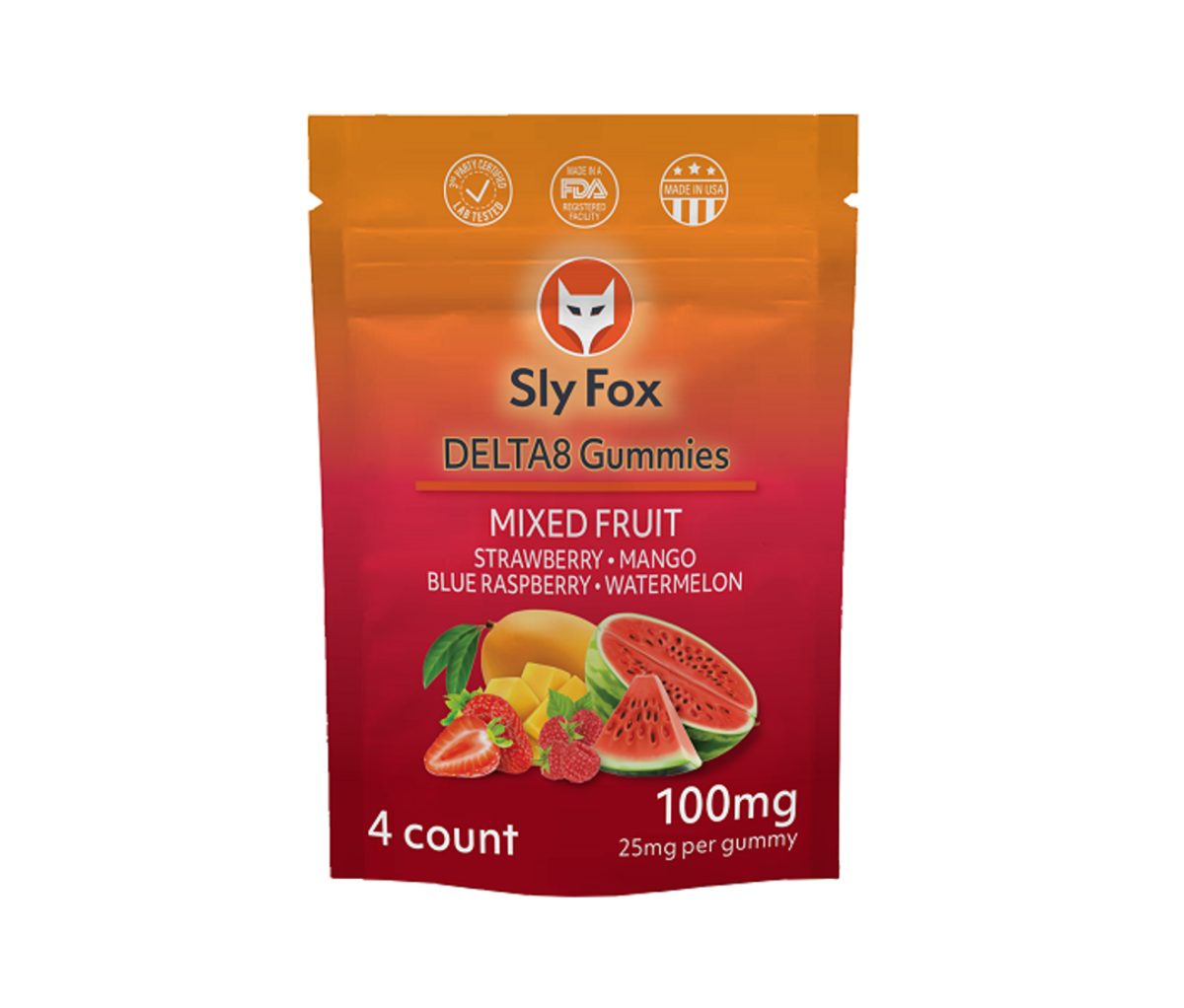 Sly Fox Delta8 Gummies gemischte Früchte