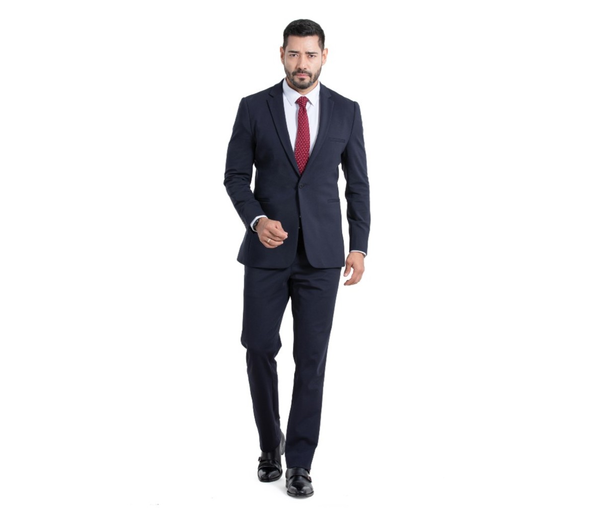 A man wearing a suit from xSuit 2.0