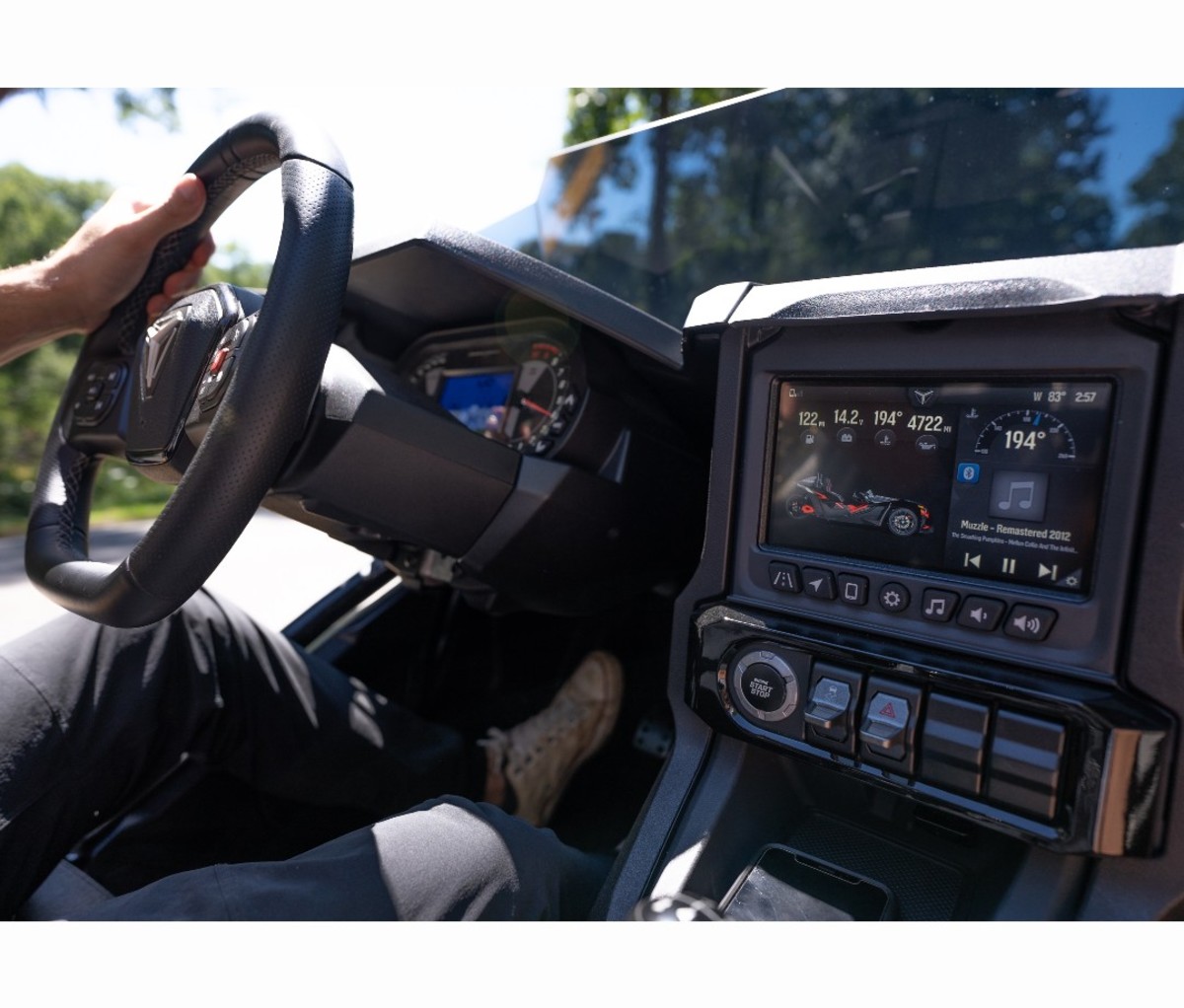 Interior of 2022 Polaris Slingshot SLR