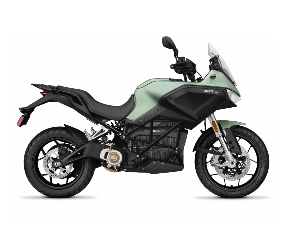 The Zero DSR/X is an all-electric adventure motorcycle.
