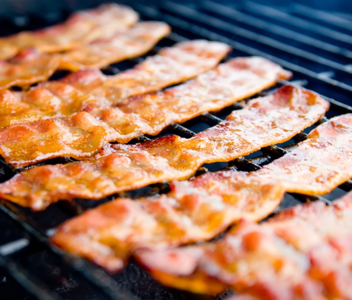Bacon on grill