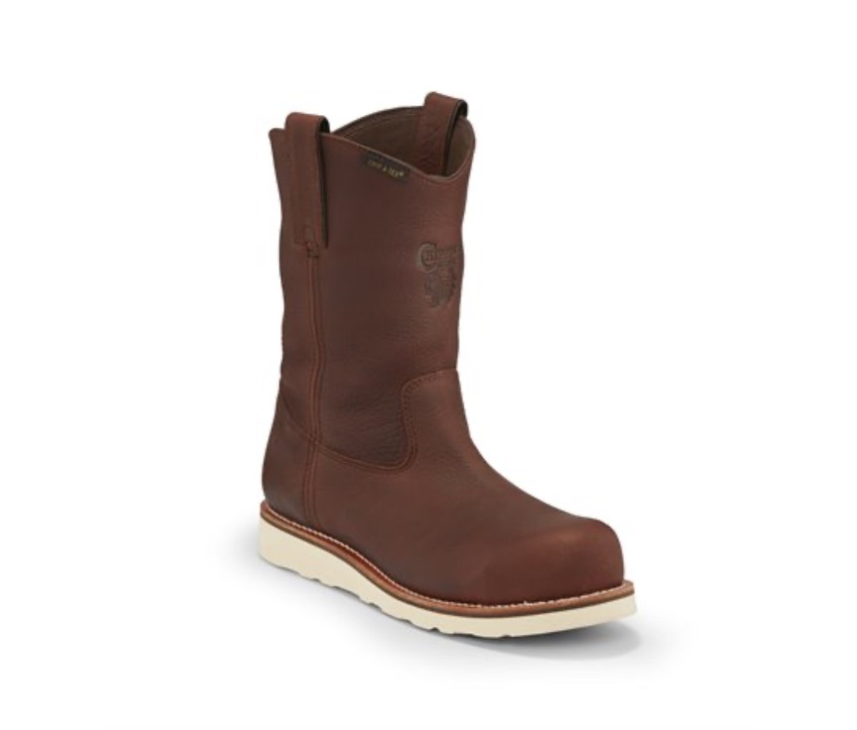 Just slip on the Chippewa Edge Walker boots for sturdy comfort.