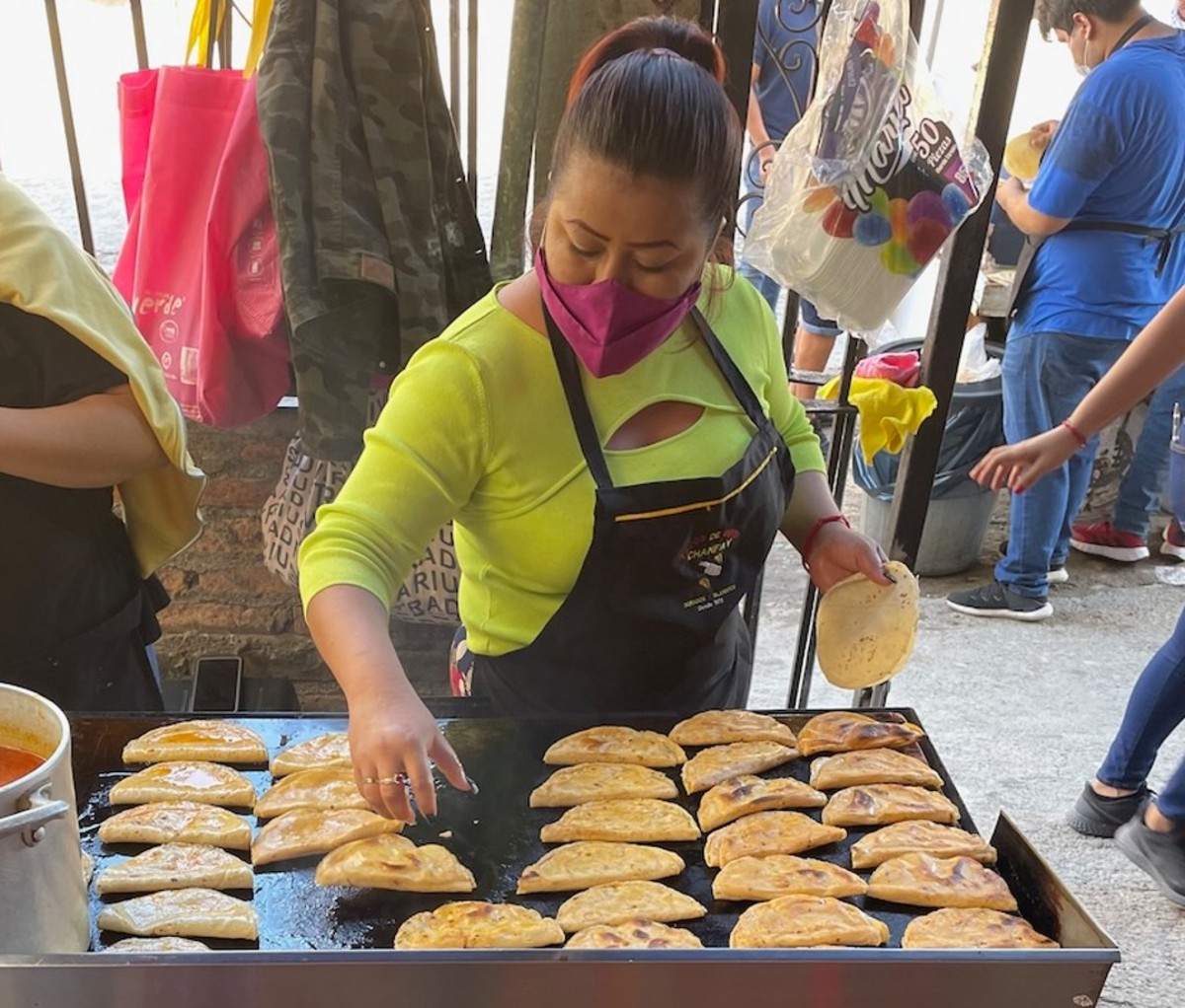 The grill at Birria Chanfay