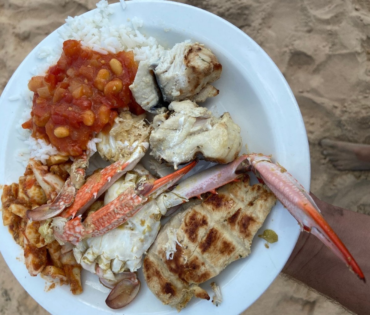 Seafood plate.