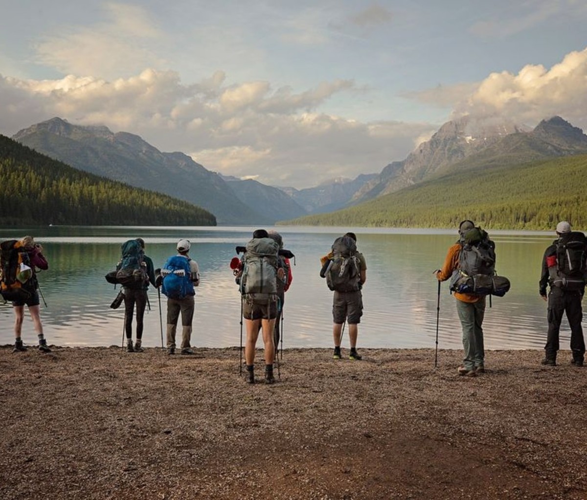 Hikers in Kalispell, Montana